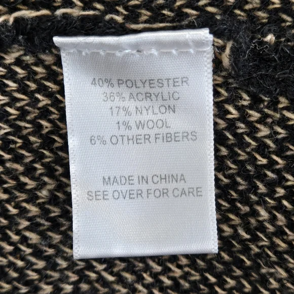 NWOT Windowpane Open Sweater Size Medium - Picture 6 of 6